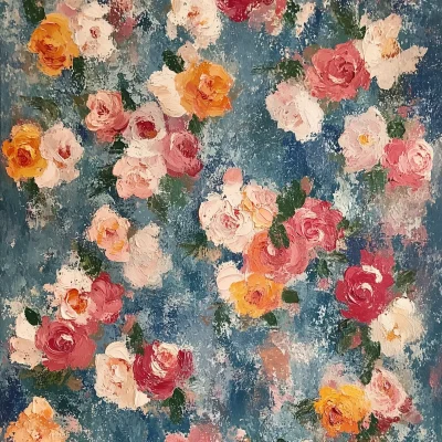 Monet Inspired Floral Art