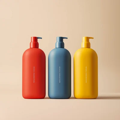 Modern Haircare Bottle Design