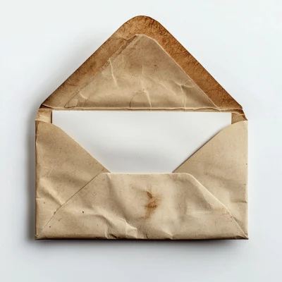 Romantic Open Envelope