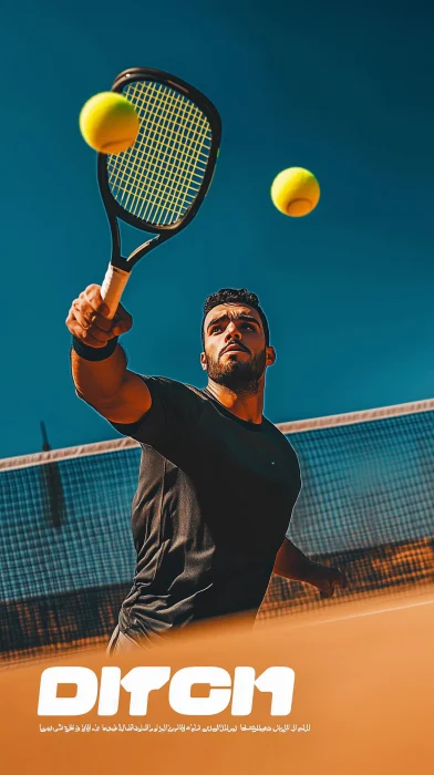 Saudi Padel Player in Action