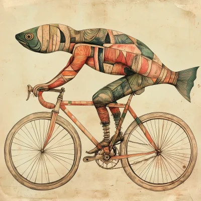 Surreal Fish Rider