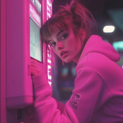 Cyberpunk Chic at the ATM