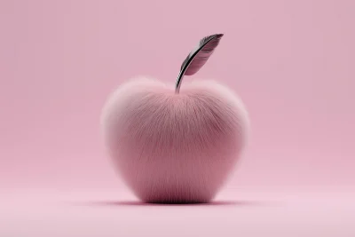 Fluffy Pink Apple