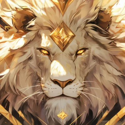 Lion Head Illustration