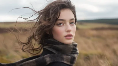 Model Posing with Scarf