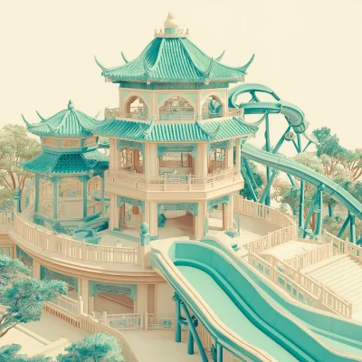 Amusement Park in Chinese Style