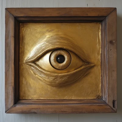 Golden Eye Sculpture