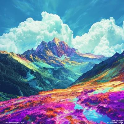 Vibrant Mountain Landscape