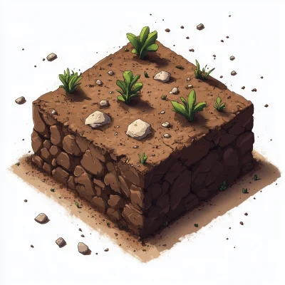 Isometric Dirt Tile