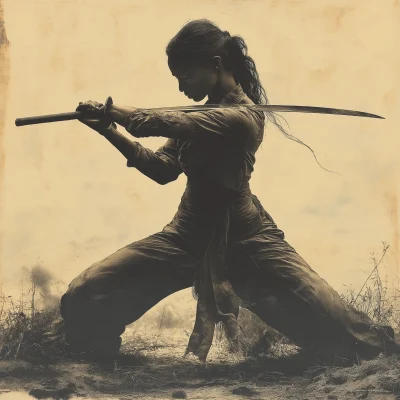 Woman Fighter with Sword