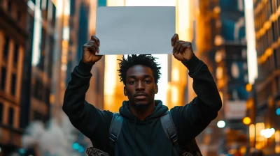 Powerful Protester in New York City