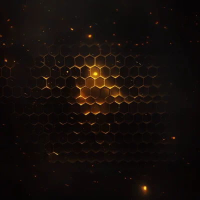 Dark Honeycomb Background