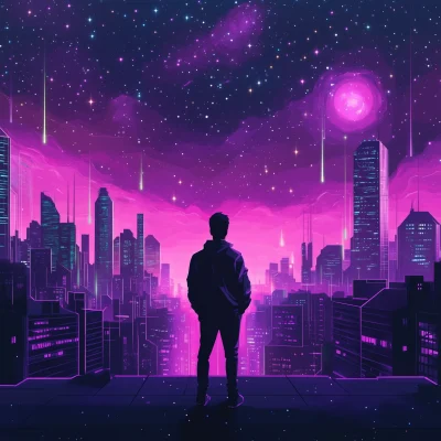 Neon Synthwave City