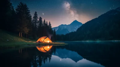 Starry Night Camping