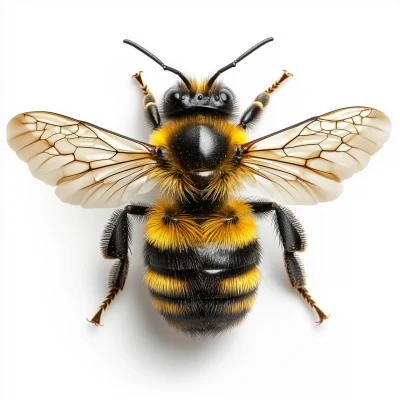 Realistic Bee in Flight