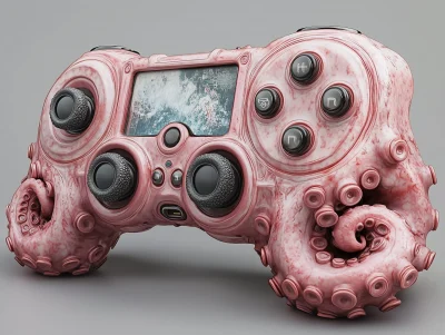 Surreal Octopus Gaming Console