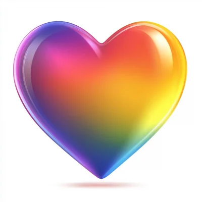 Rainbow Heart Illustration