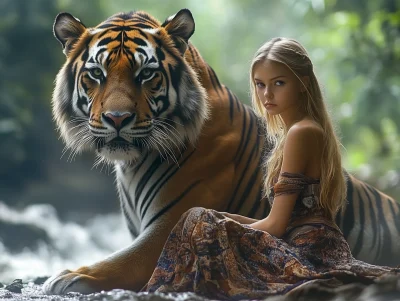 Girl with Tiger