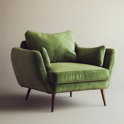 Simple Green Armchair