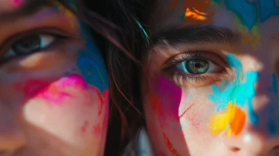 Rainbow Adorned Couple