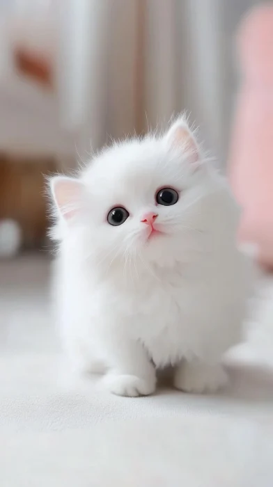 Fluffy Siberian Kitten