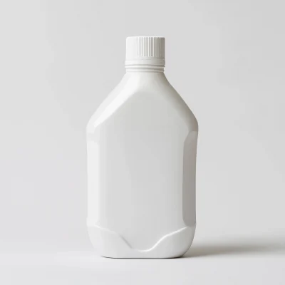 Soap Bottle on White Background