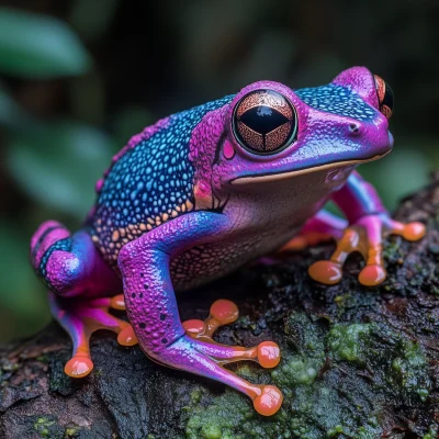 Vibrant Frog on a Branch