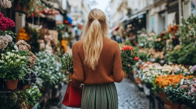 Woman in Parisian Street