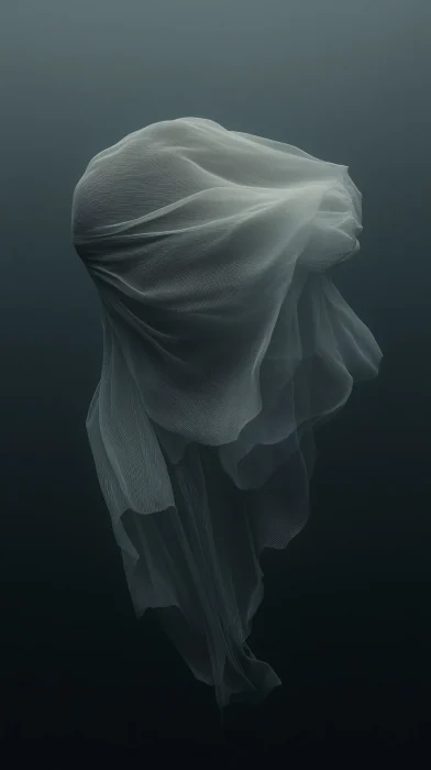 Ethereal Fabric in Ocean Depths