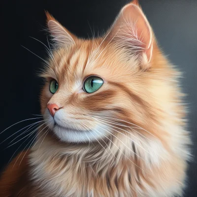 Fluffy Ginger Cat