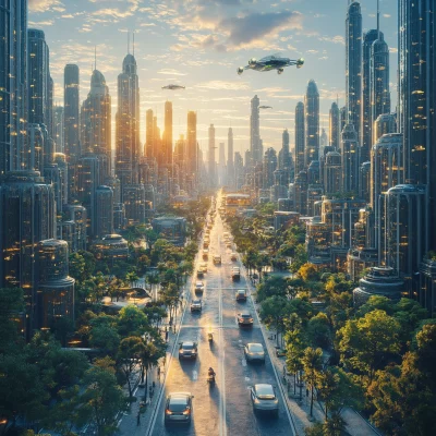 Futuristic City Road