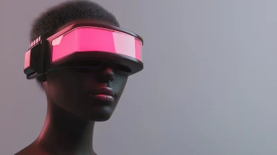 Fuzzy Pink Cyberpunk Visor