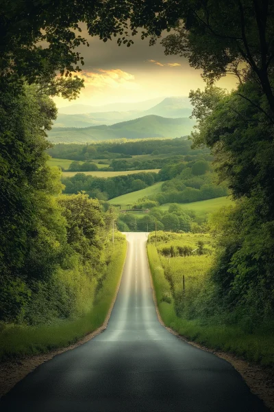 Countryside Road to Ardenne