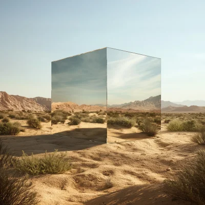 Giant Glass Cube Ecosystem