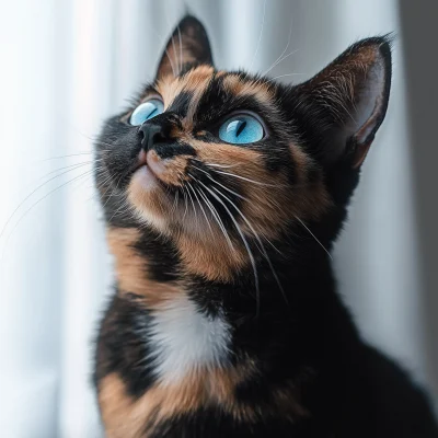 Curious Tortoiseshell Cat