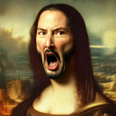 Funny Face Mona Lisa