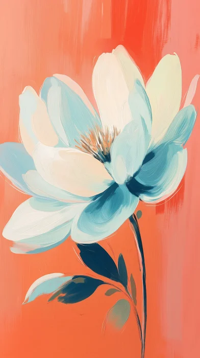 White Flower Painting