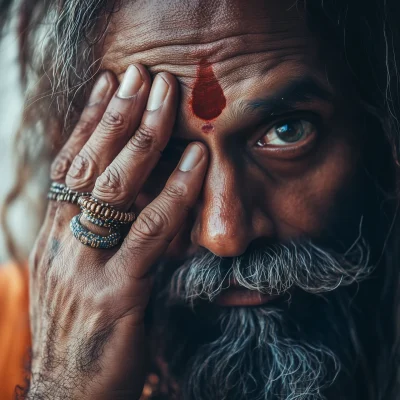 Naga Sadhu Close Up