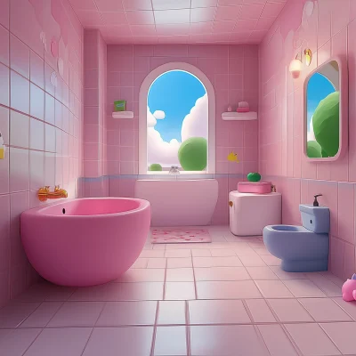 Kirby Bathroom Scene