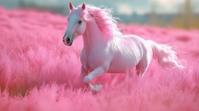 Ultra Realistic Pink Horse