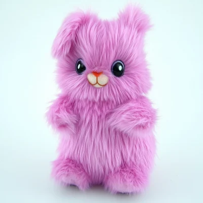 Cute Pink Rabbit Plush Toy