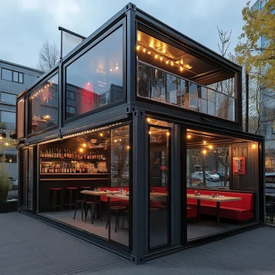 Container Restaurant Interior