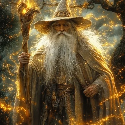 Old Wizard in Robes