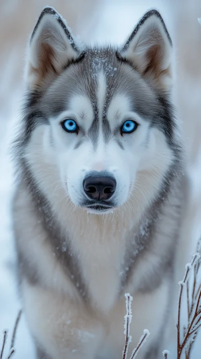 Siberian Husky in Snow