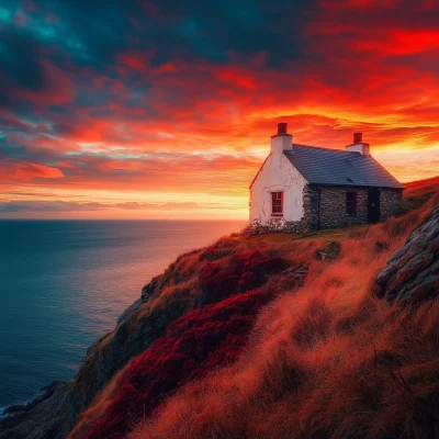 Cottage Overlooking the Coast