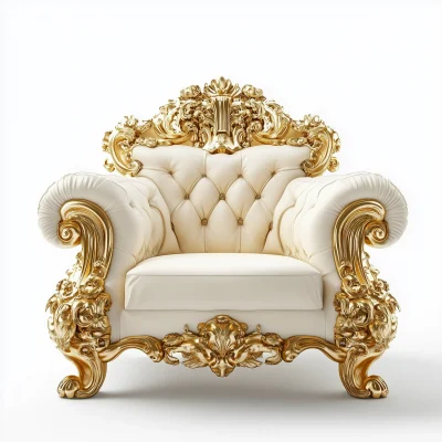 Gold Throne Chair