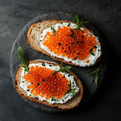 Red Caviar Appetizer