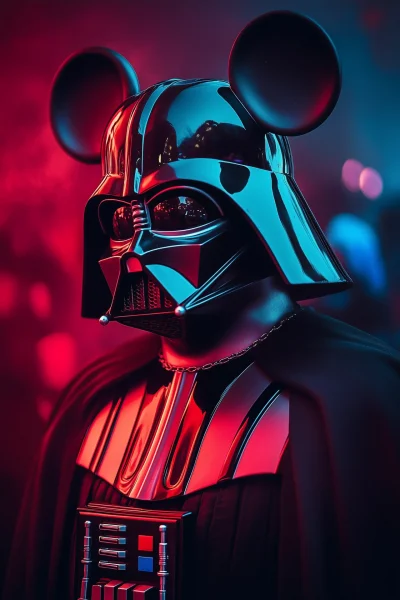 Darth Vader with Mickey Mouse Ears