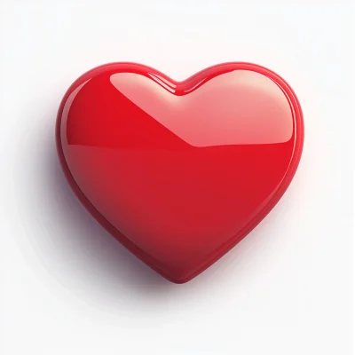 Vibrant 3D Heart Icon