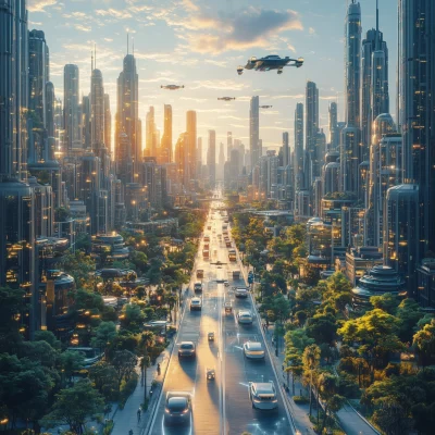 Futuristic City Road